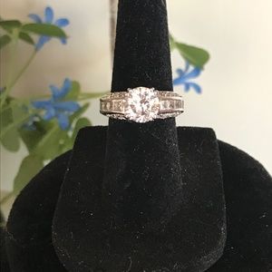 Vintage Signed RSC Silver Engagement Ring - Size 5